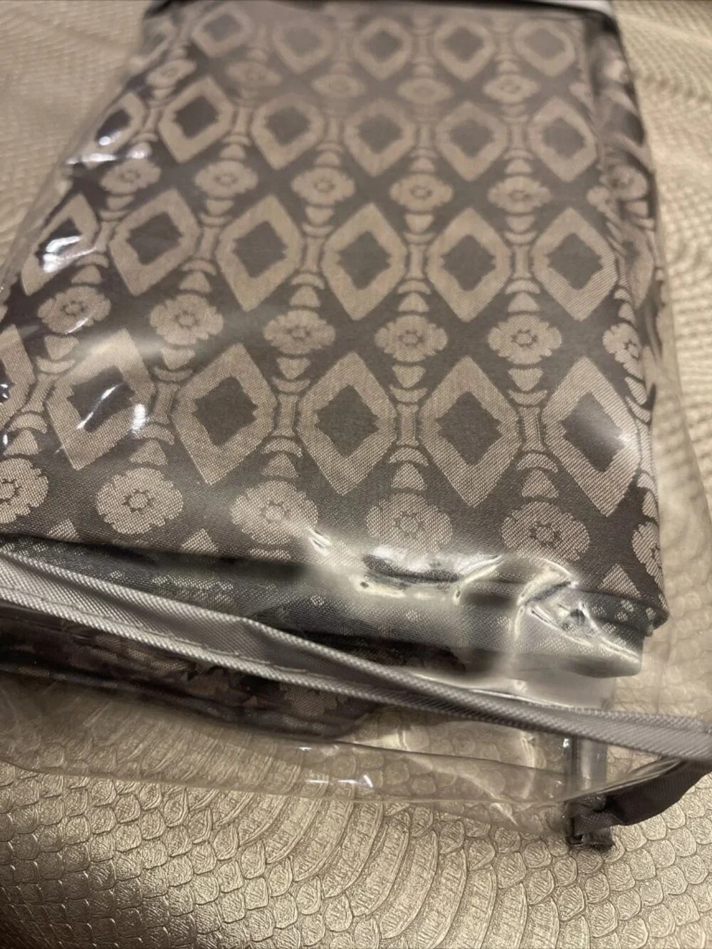 waterford linens king sham alana gray brand new!